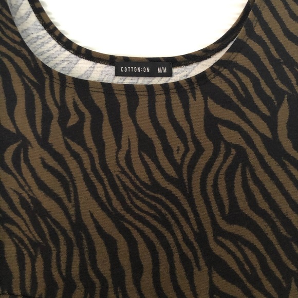 Cute animal print stretchy T- dress - Picture 3 of 5